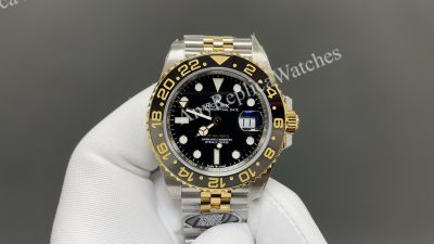 Clean Factory Rolex GMT-Master ii 40mm TT Yellow Gold Jubilee Band 3285 Movement Watch